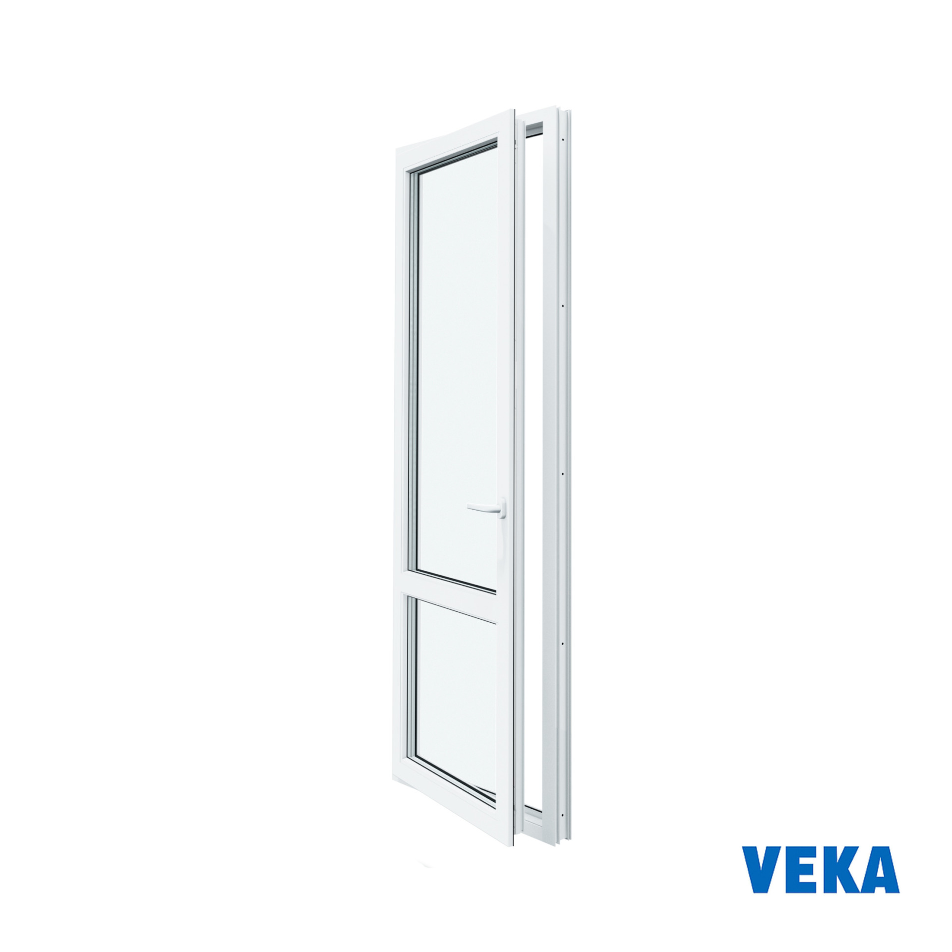 Пластиковая дверь ПВХ VEKA 2100x800мм (ВхШ) левая Двухкамерная